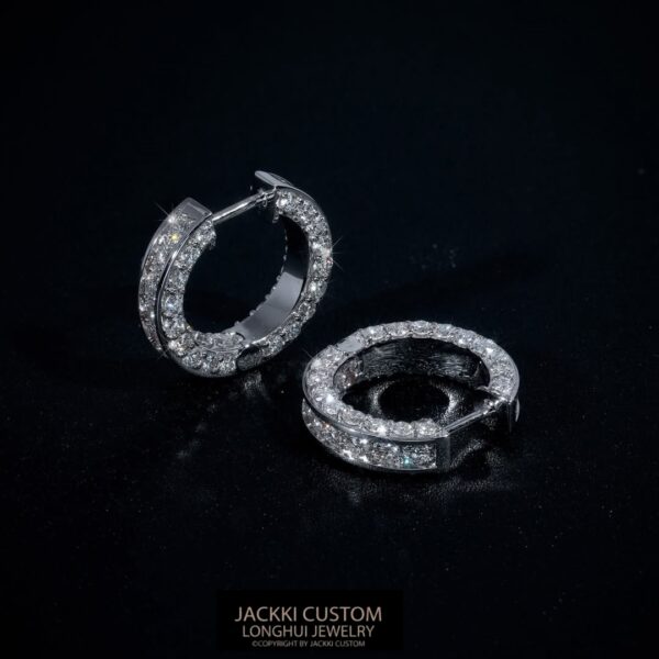 Full-Diamond Earrings