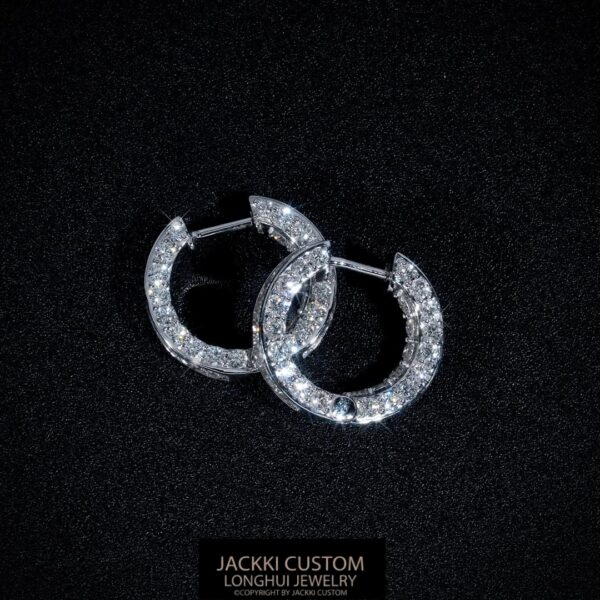 Full-Diamond Earrings