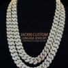 15mm Moissanite Cuban Chain - Premium Solid Silver Icy Drip