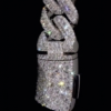 20mm Moissanite Cuban Chain - Premium Solid Silver Icy Drip