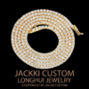3mm Moissanite Tennnis Chain - Premium Solid Silver Icy Drip