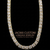 4m网球_副本 4mm Moissanite Tennnis Chain - Premium Solid Silver Icy Drip