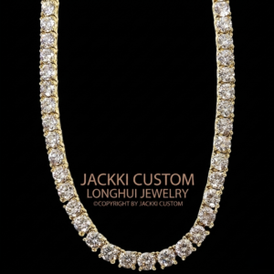 4mm Moissanite Tennnis Chain - Premium Solid Silver Icy Drip