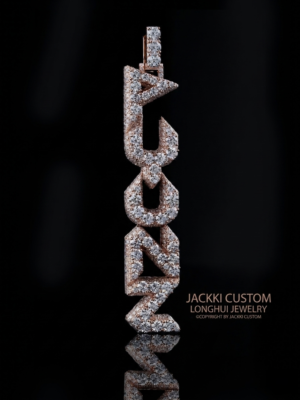 Vertical LUNZ Letter Pendant