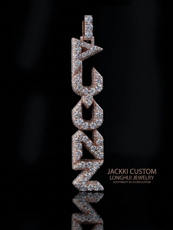 Vertical LUNZ Letter Pendant