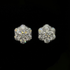 2cttw Lab Grown Diamond Cluster Earrings