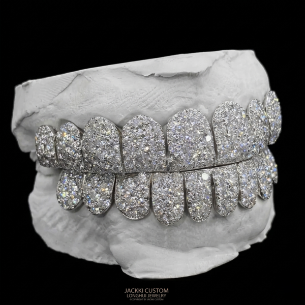 Perm Cut Iced Out Diamond Grillz