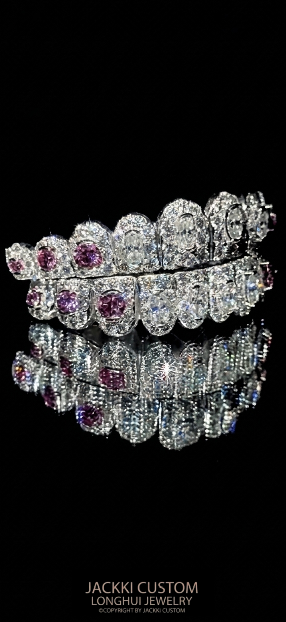 Iced Out Honeymoon Moissanite Grillz