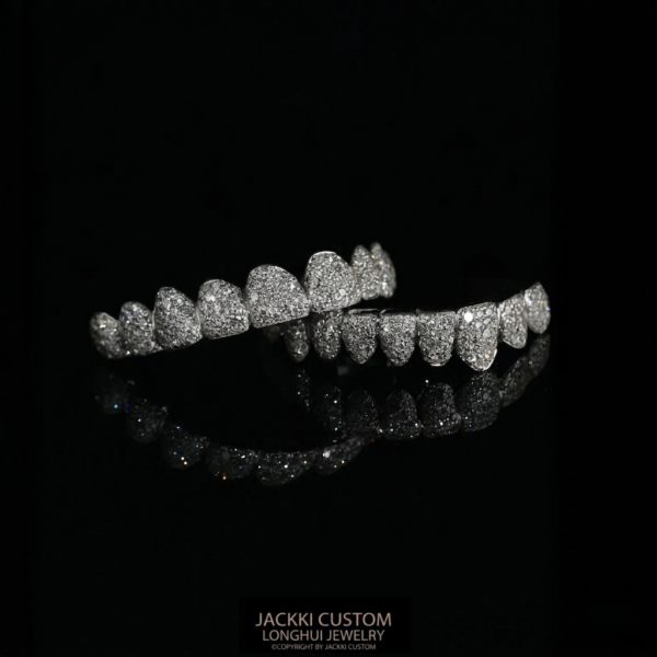 Iced-Out Moissanite Grillz Set