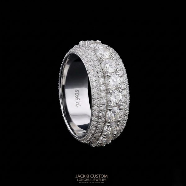 Fully Iced Band Ring