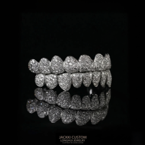Iced-Out Moissanite Grillz Set