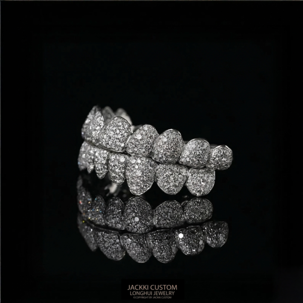 Iced-Out Moissanite Grillz Set