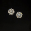 2cttw Lab Grown Diamond Cluster Earrings