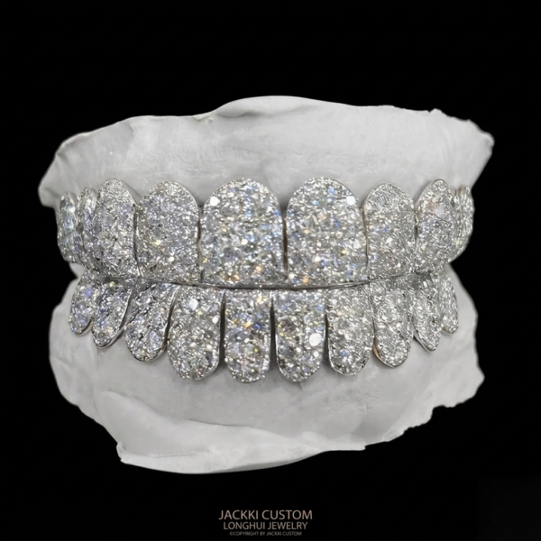 Perm Cut Iced Out Diamond Grillz