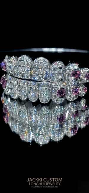 Iced Out Honeymoon Moissanite Grillz