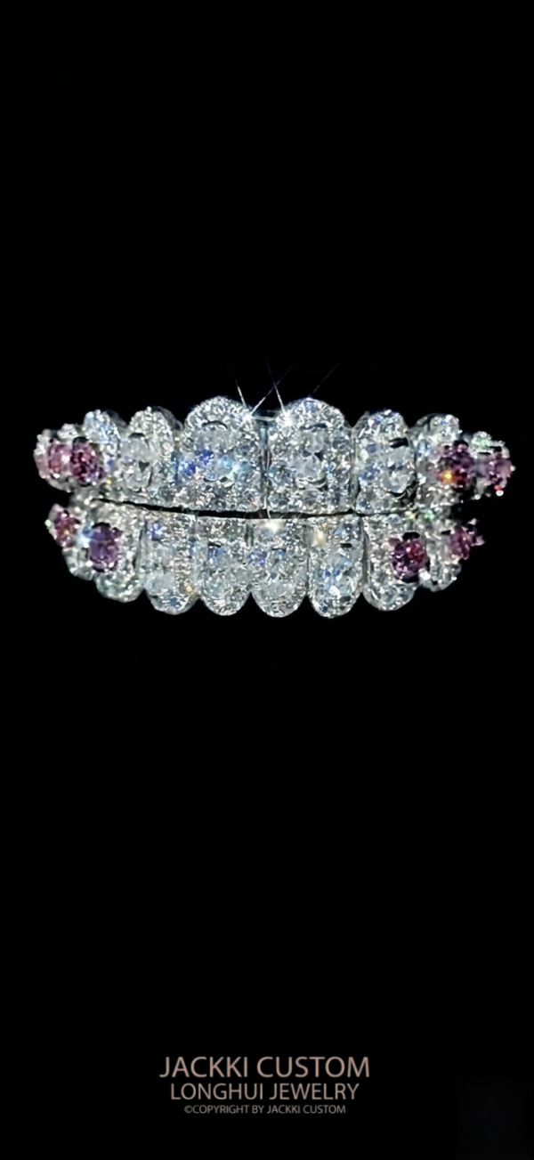 Iced Out Honeymoon Moissanite Grillz