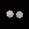 2cttw Lab Grown Diamond Cluster Earrings