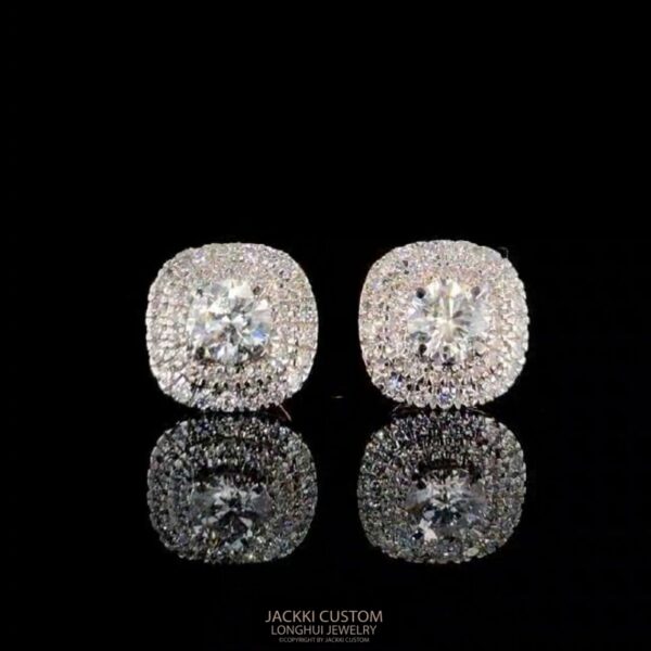 2ct Lab Grown Diamond Stud Earrings